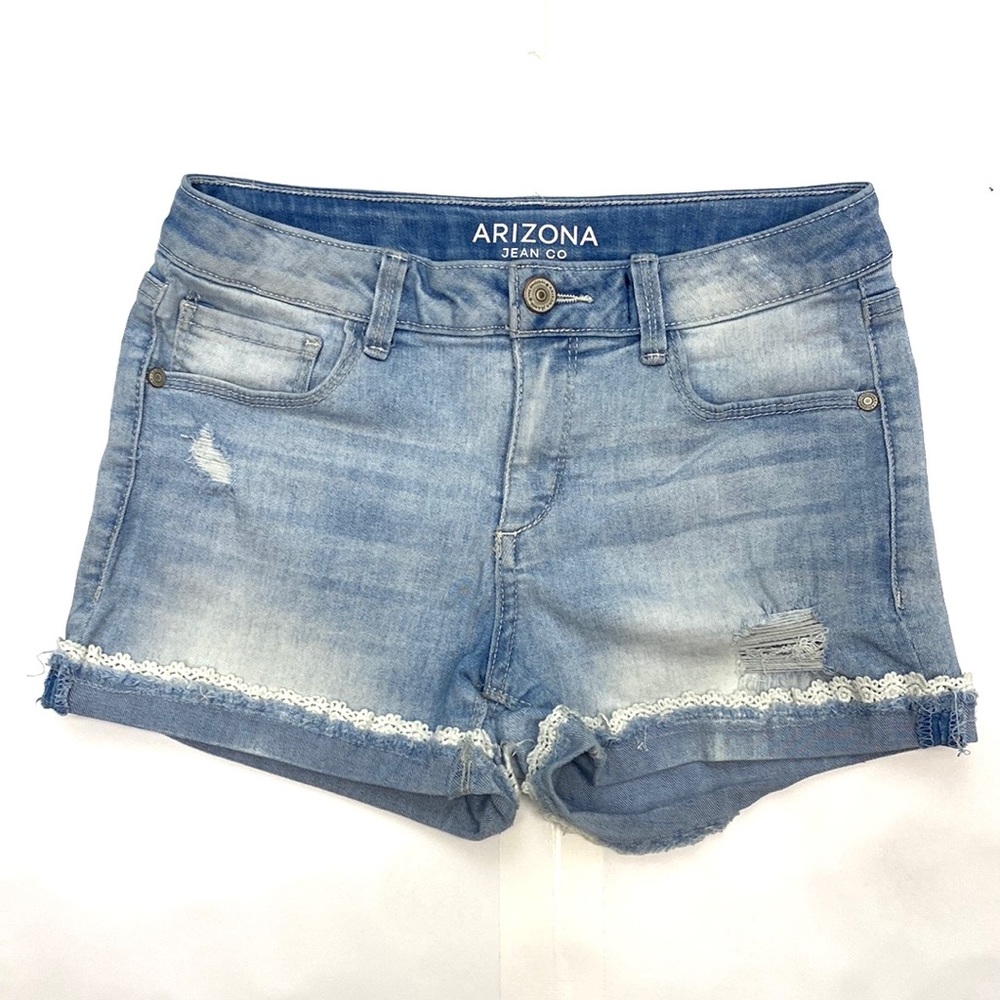 Arizona Jean Company Girls Shortie Denim Jean Short